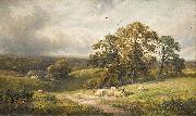 unknow artist, A quiet scene in Derbyshire (oil painting) by George Turner